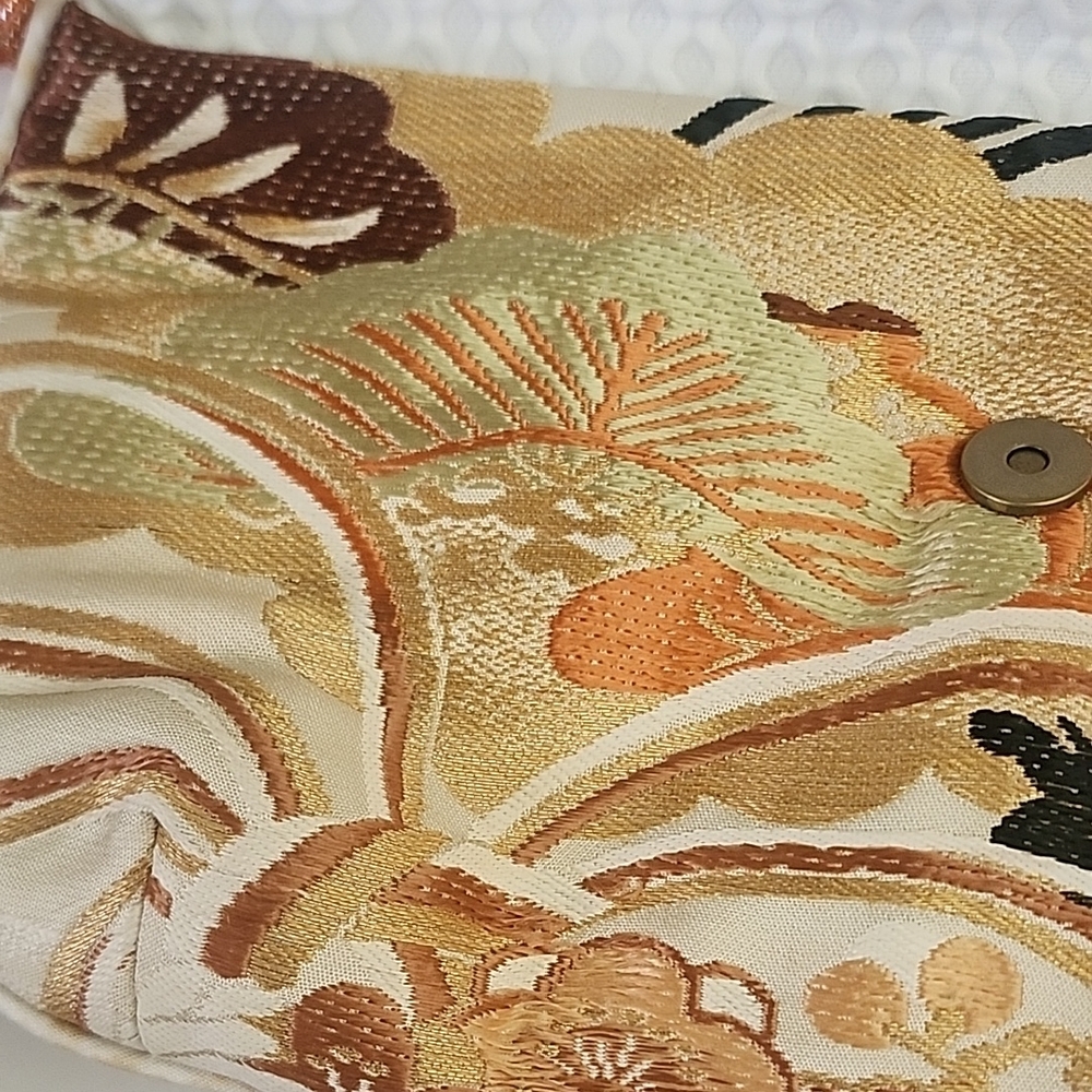 Japanese KIMONO Clutch Vintage Fabric Purse - Picture 3 of 11
